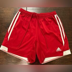 Women’s Adidas Tiro 13 Red/White Soccer Training Shorts- Size Small